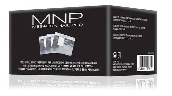 Cartine Pretagliate In Alluminio Per Rimozione Smalto Gel 100 Pz Mnp