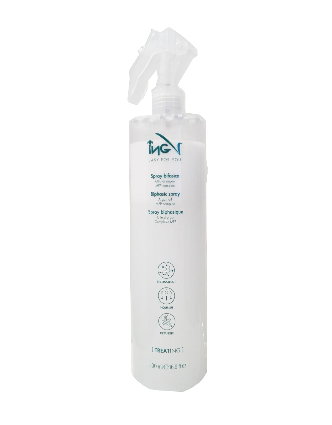 Spray bifasico con olio di argan 500ml Treating - Beautynova Spa