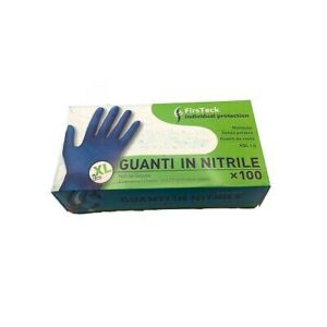 Guanti In Nitrile Celesti 100pz First Teck
