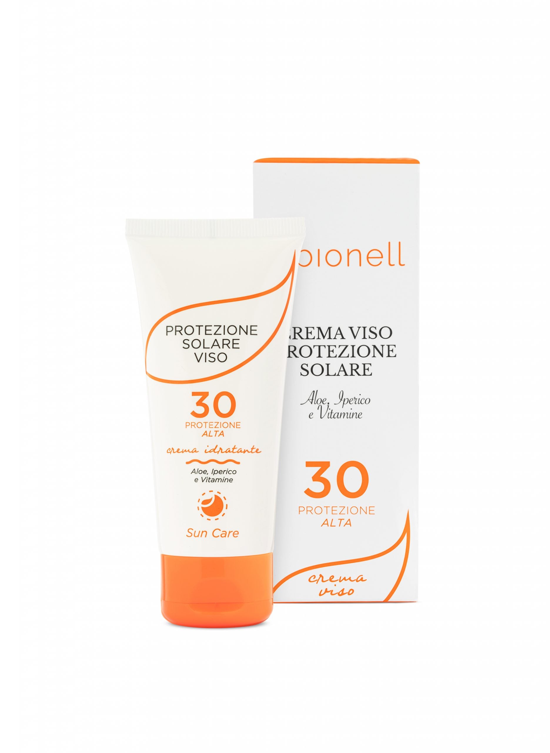 Crema Viso Protezione SPF 30 Aloe Iperico e Vitamine 50 ml - Bionell