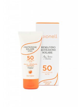Crema Viso Protezione SPF 50 Aloe Iperico e Vitamine 50 ml - Bionell