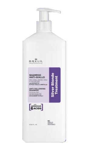 Shampoo anti-giallo Silver Blonde Treatment 1000ml - Brelil