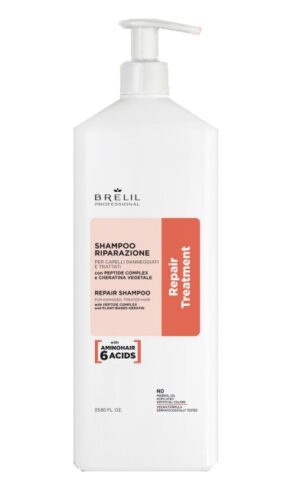Shampoo riparazione per capelli danneggiati Repair Treatment 1000ml - Brelil