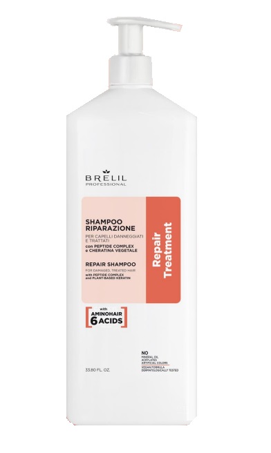 Shampoo riparazione per capelli danneggiati Repair Treatment 1000ml – Brelil