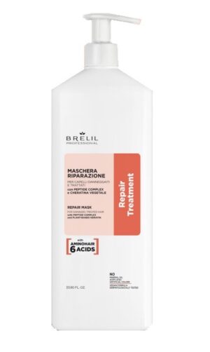 Maschera riparazione per capelli danneggiati Repair Treatment 1000 Ml - Brelil