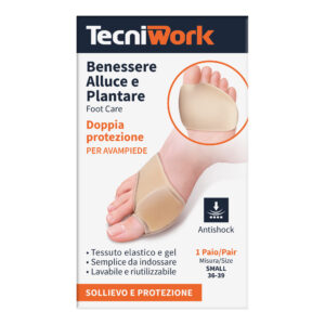 Cuscinetto doppia protezione Benessere Alluce e Plantare 1 paio- Tecniwork