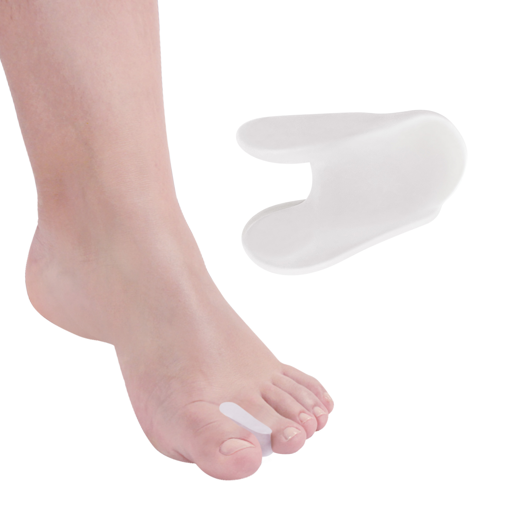 Separatore infradito in Polymer Gel trasparente piccolo 4 pz - Tecniwork