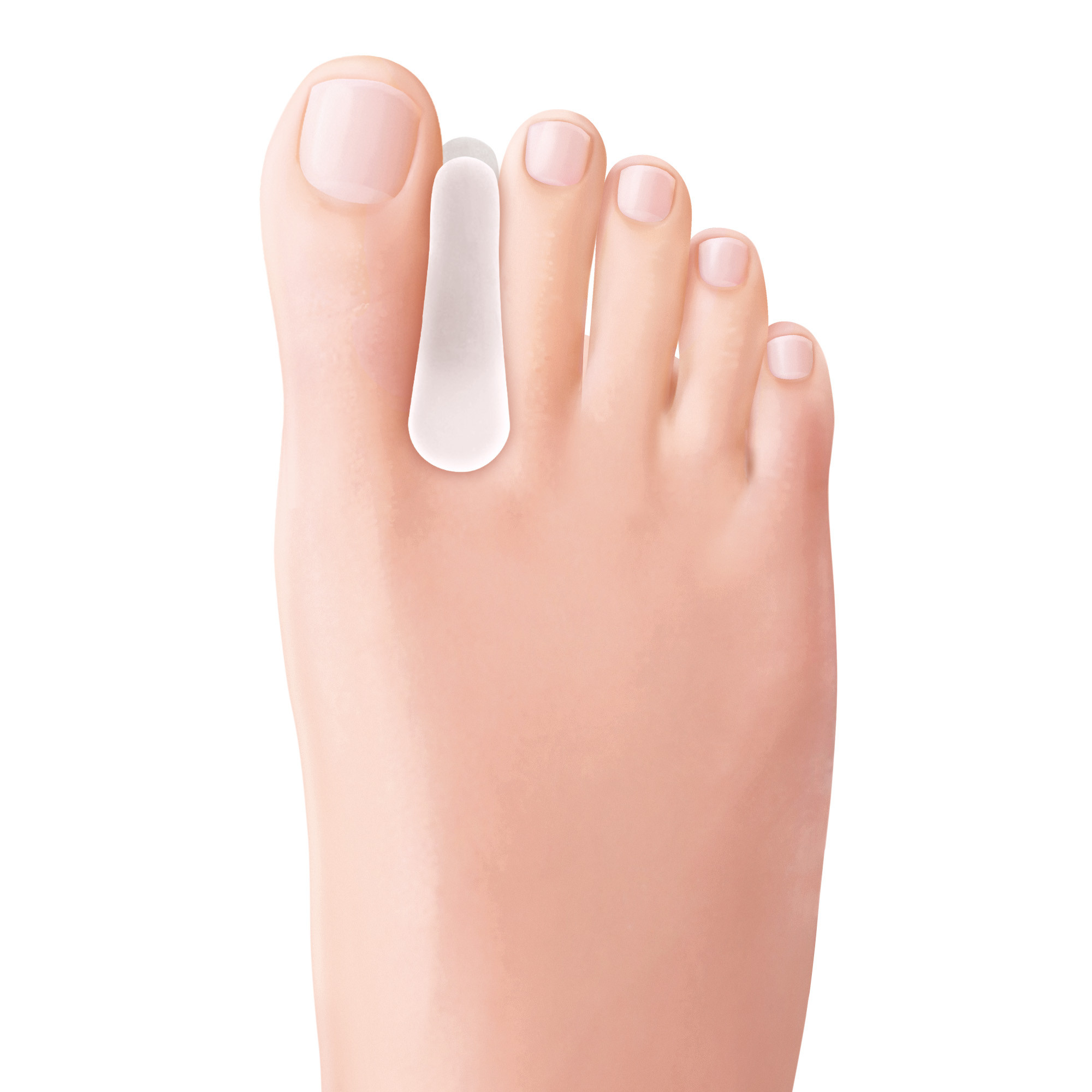 Separatore infradito in Polymer Gel trasparente piccolo 4 pz - Tecniwork - immagine 3