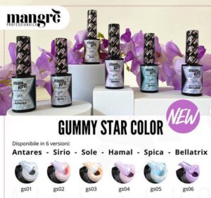 Smalto Semipermanente Gummy Star Color 8ml Mangre'