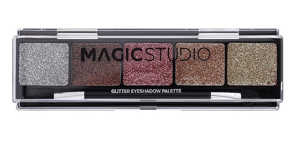 Palette ombretti glitter 5 colori - Magicstudio