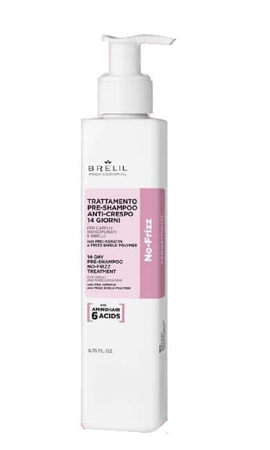 Trattamento pre-shampoo anticrespo 14 giorni no frizz treatment 250ml - Brelil
