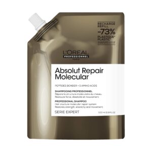 Shampoo ricarica per capelli danneggiati Absolut Repair Molecular 500 ml L'oreal