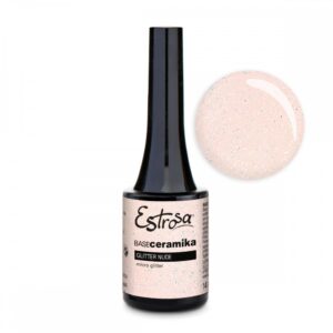 Base Ceramika Smalto Semipermanente 14 Ml Estrosa/8707 Glitter Nude