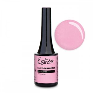 Base Ceramika Smalto Semipermanente 14 Ml Estrosa/8709 Glitter Pink