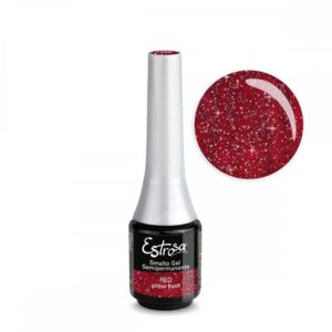 Smalto Semipermanente Gel Mini 7 Ml - Estrosa/7988 Red Glitter Flash