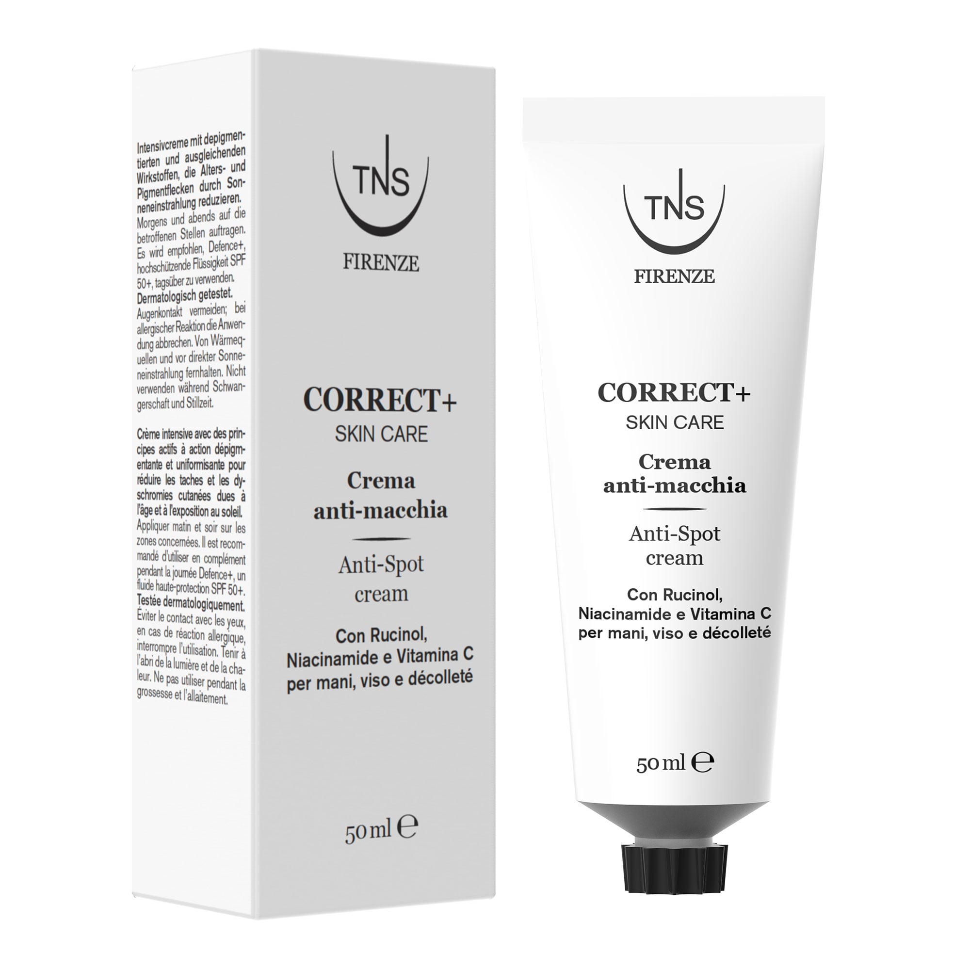 Crema anti macchia mani e viso Correct+ Skin Care 50ml - Tecniwork