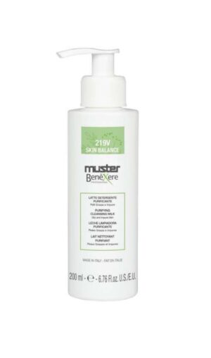 Latte detergente purificante pelli grasse e impure 219v 200ml Benexere