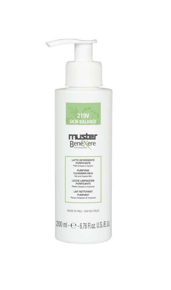 Latte detergente purificante pelli grasse e impure 219v 200ml Benexere