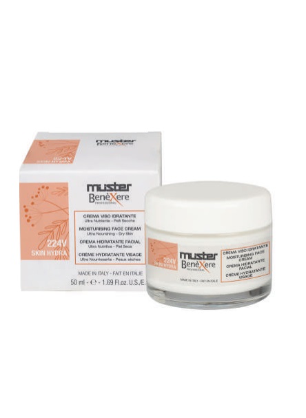 Crema viso idratante ultra nutriente per pelli secche 224v 50ml Benexere