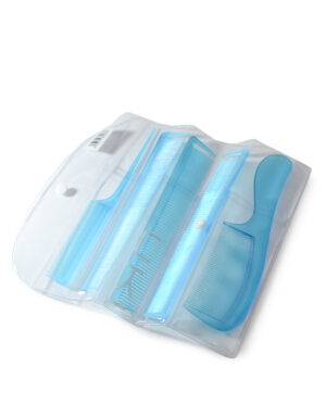 Set Pettini Polistirene 5pz Uki/Bl Blu