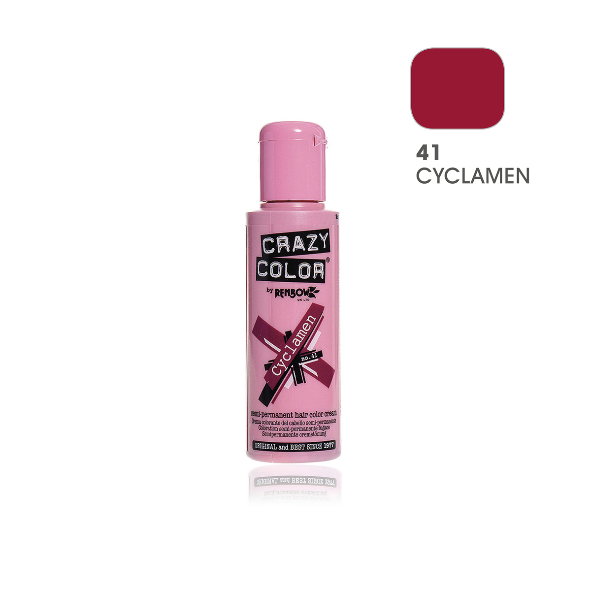 Crema Colorante Semipermanente Crazy Color 100ml/41 Cyclamen