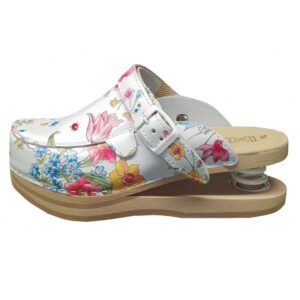 Zoccolo Chiuso Liscio Con Laccio Appoggio Su Pelle Fiorito - Baldo/N. 37