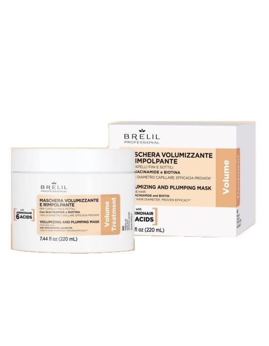 Maschera volumizzante e rimpolpante Volume Treatment 220 Ml - Brelil