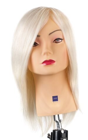 Testina Studio Capelli Veri 30 Cm Ultrachiarissima - Labor