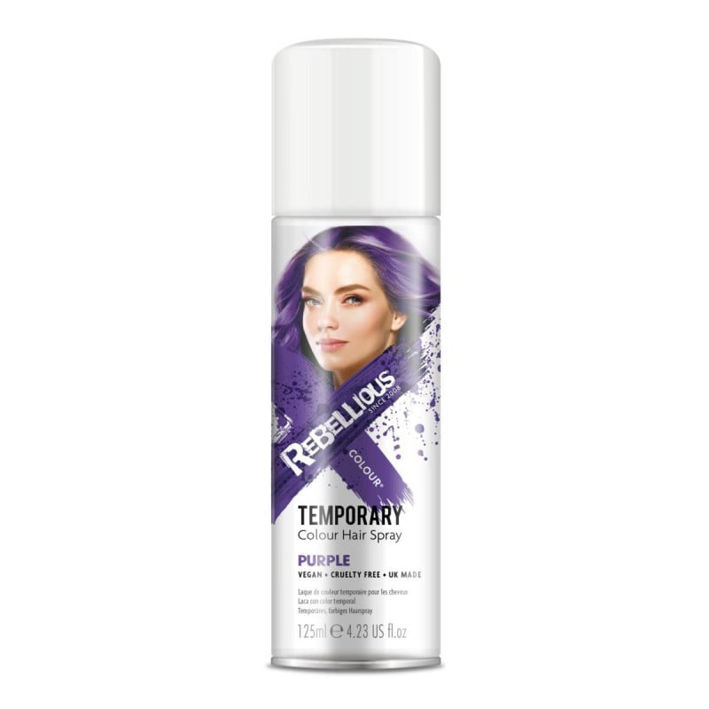 Lacca spray temporary glitter 125ml Rebellious colours/Purple