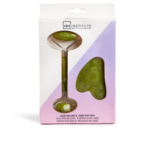 Set da massaggio viso rullo e pietra di giada - Idc