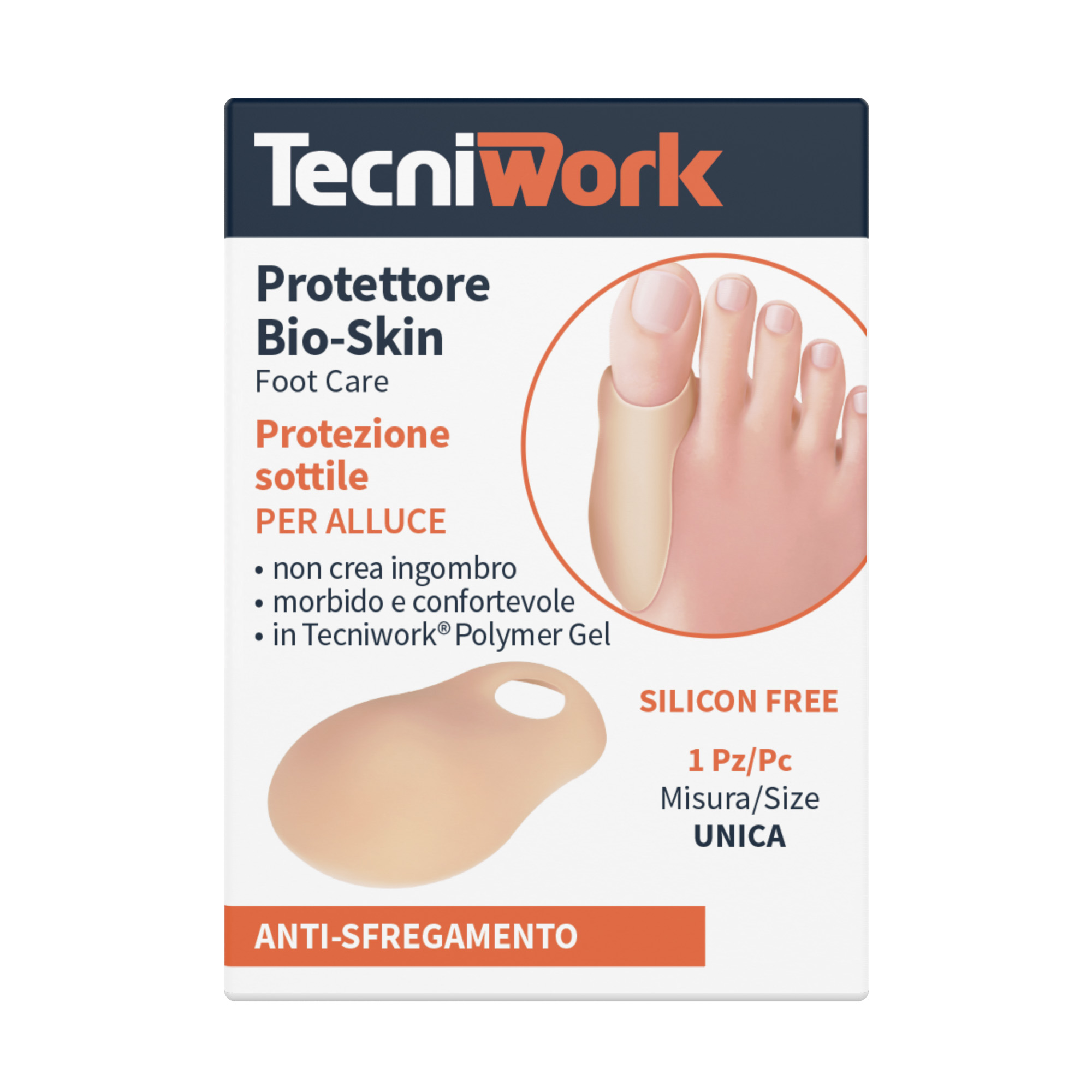 Protettore bio-skin sottile per alluce 1pz - Tecniwork