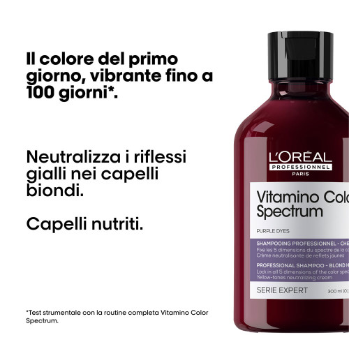 Shampoo per capelli colorati Vitamino Color Spectrum Purple Serie Expert 300ml - immagine 2