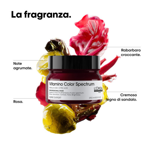 Maschera per capelli colorati Vitamino Color Spectrum 250ml L'oreal - immagine 5