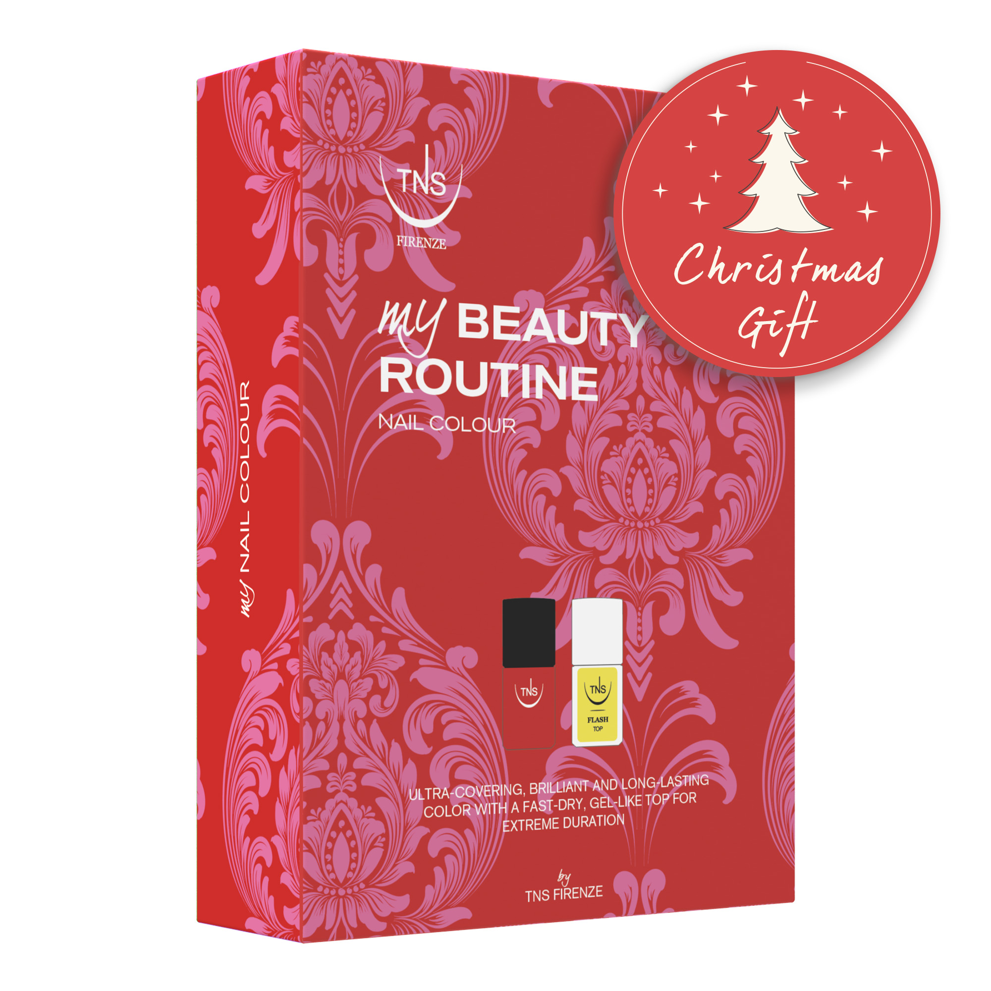 Gift my nail colour smalto poppy red + flash top – Tecniwork