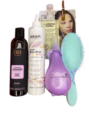 Box 7 prodotti Luminosità e Rigenerazione Capelli e Viso