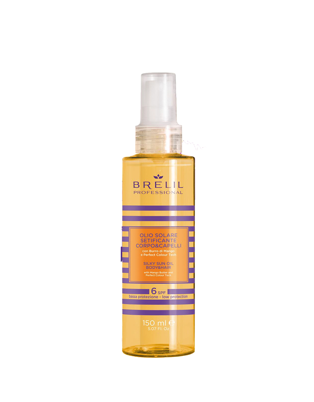 Olio Solare Setificante Corpo E Capelli 150ml Brelil