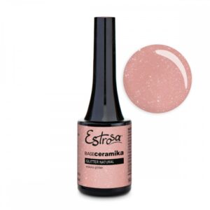 Base Ceramika Smalto Semipermanente 14 Ml Estrosa/8711 Glitter Natural