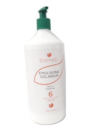 Crema Protezione Solare Aloe e Vitamine SPF 6 1000 ml - Bionell
