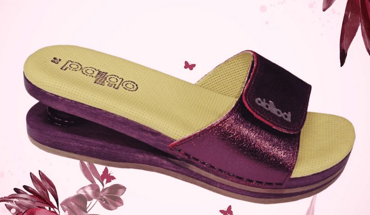 Zoccolo Aperto con molla color vinaccia Baldo / n. 39