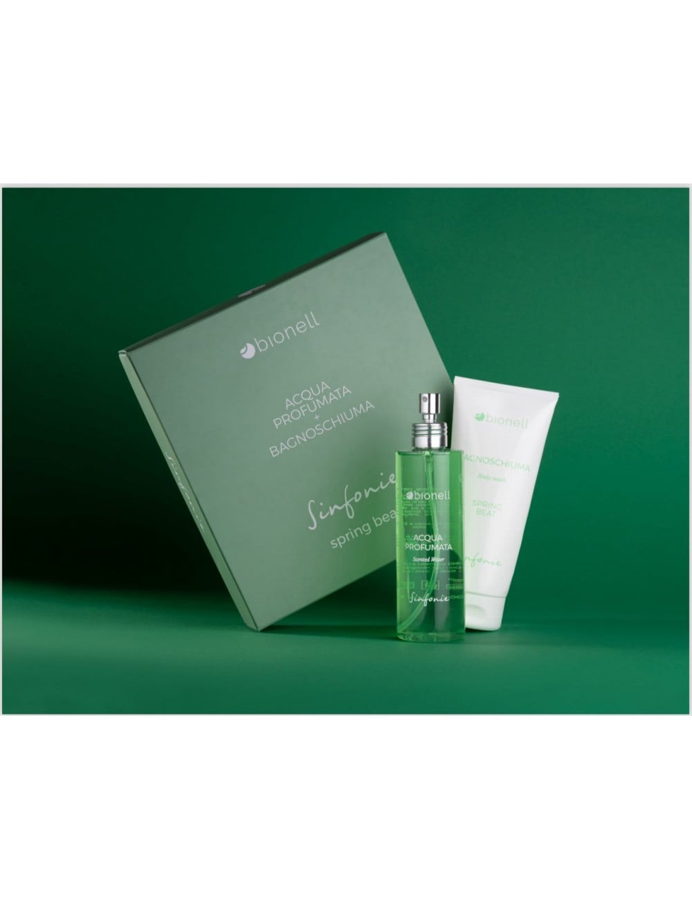 Confezione regalo Sinfonia Bagnoschiuma e Acqua profumata Bionell/ Spring Beat