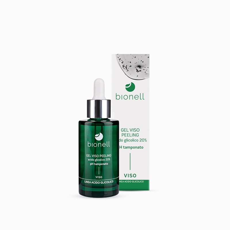 Gel viso peeling acido glicolico 20% con ph tamponato 50ml Bionell