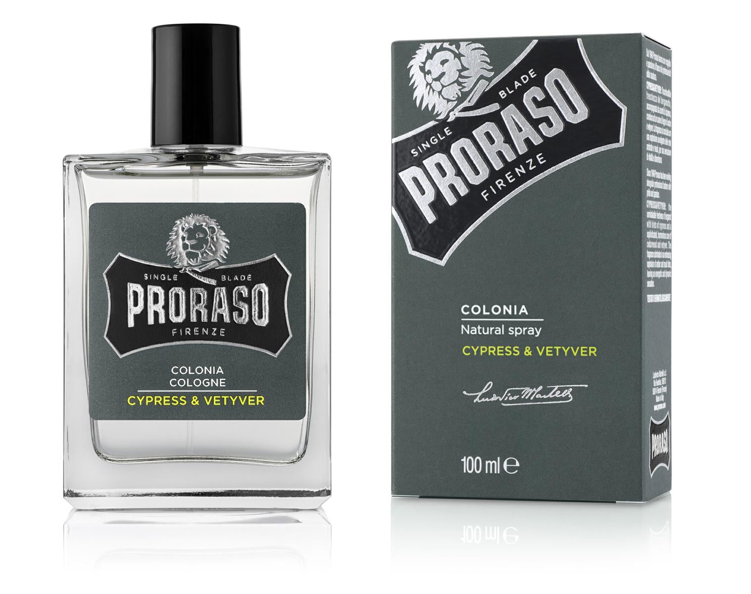 Colonia Spray cypress & vetiver 100 Ml Proraso - Martelli