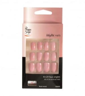 Kit 24 Unghie Finte - Peggy Sage/Rose Wood