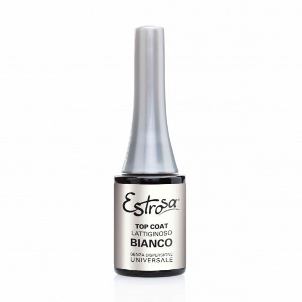 Top Coat Lattiginoso Bianco Senza Dispersione 14ml - Estrosa