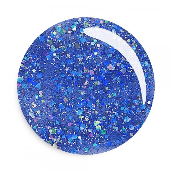 Smalto Semipermanente Gel Mini 7 Ml Estrosa/7919 Blue Diva Glitter