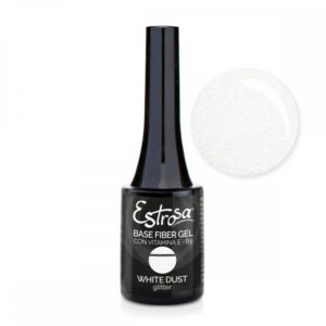 Smalto Semipermanente Base Fiber Gel Con Vitamina E-B5 14ml Estrosa/8542 White d