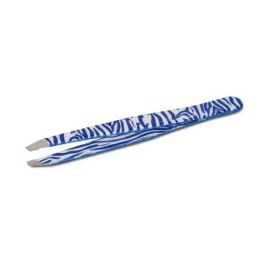 Pinzetta Zebra Blu Punta Obliqua - Tecniwork