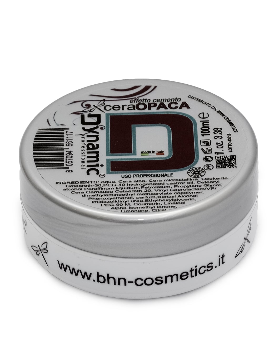 Cera Capelli Opaca Effetto Cemento Dynamic 100ml - Bhn