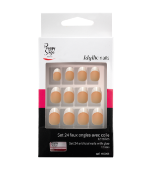 Kit 24 Unghie Finte - Peggy Sage/French Stiletto