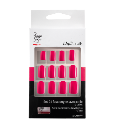 Kit 24 Unghie Finte Peggy Sage/Pink
